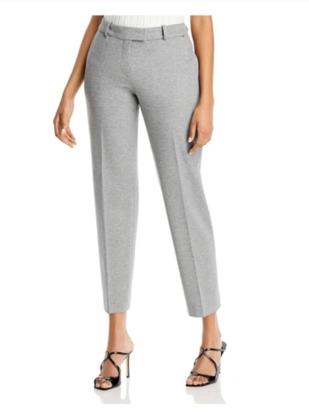 Hugo Boss Light Gray Ankle Ponte Pants